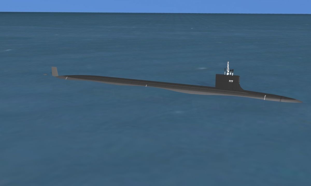 Virginia class SSN 777 USS North Carolina 3D model_4