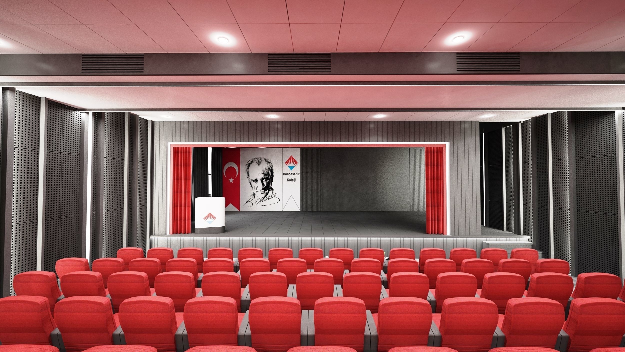 Conference Hall Design 3D model_5