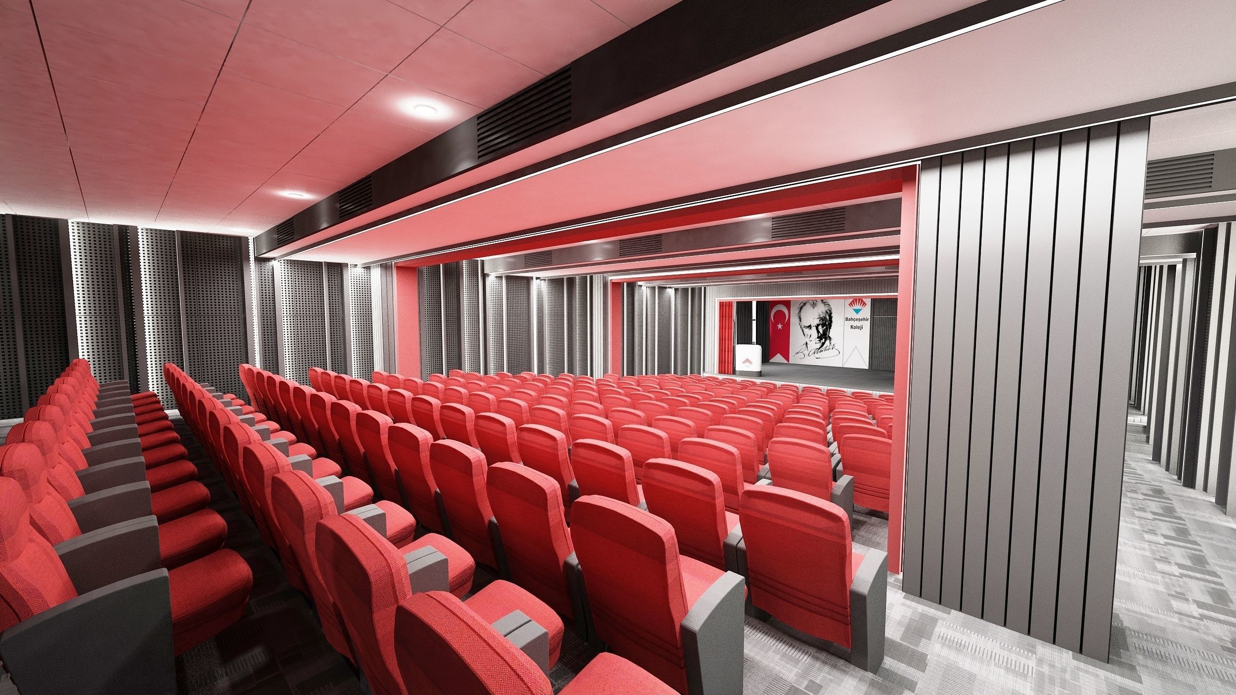 Conference Hall Design 3D model_4