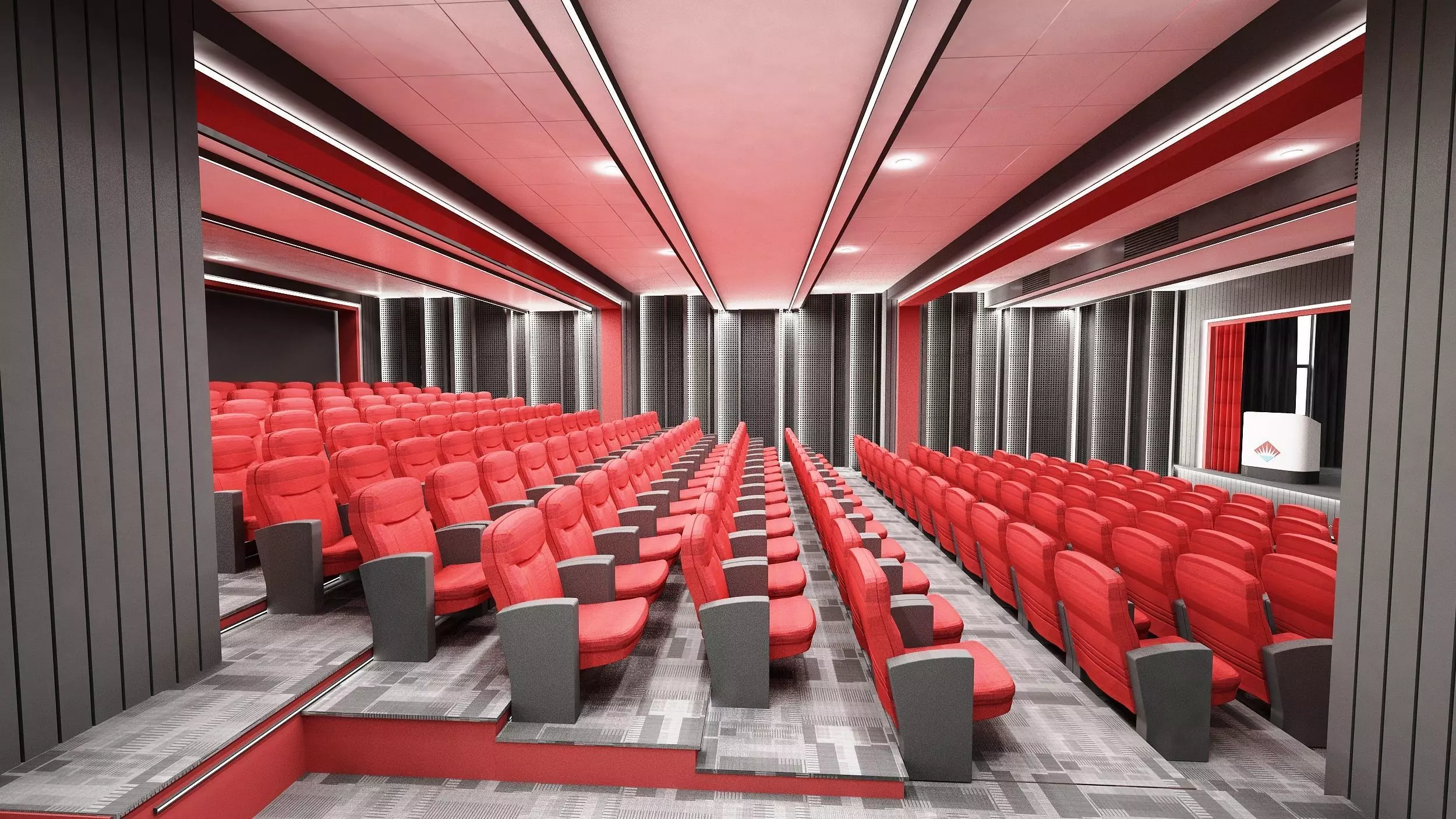Conference Hall Design 3D model_0