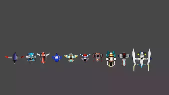 10 Spaceships Pack 1