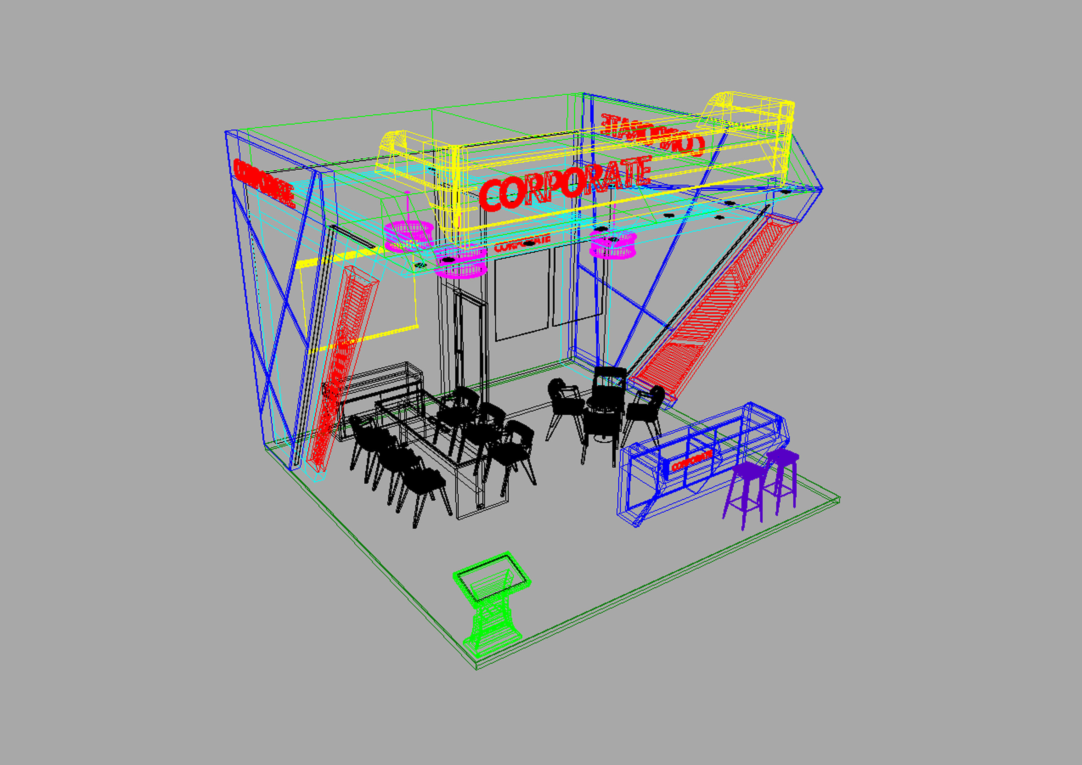 exhibition stand 36 sqm 3D model_11