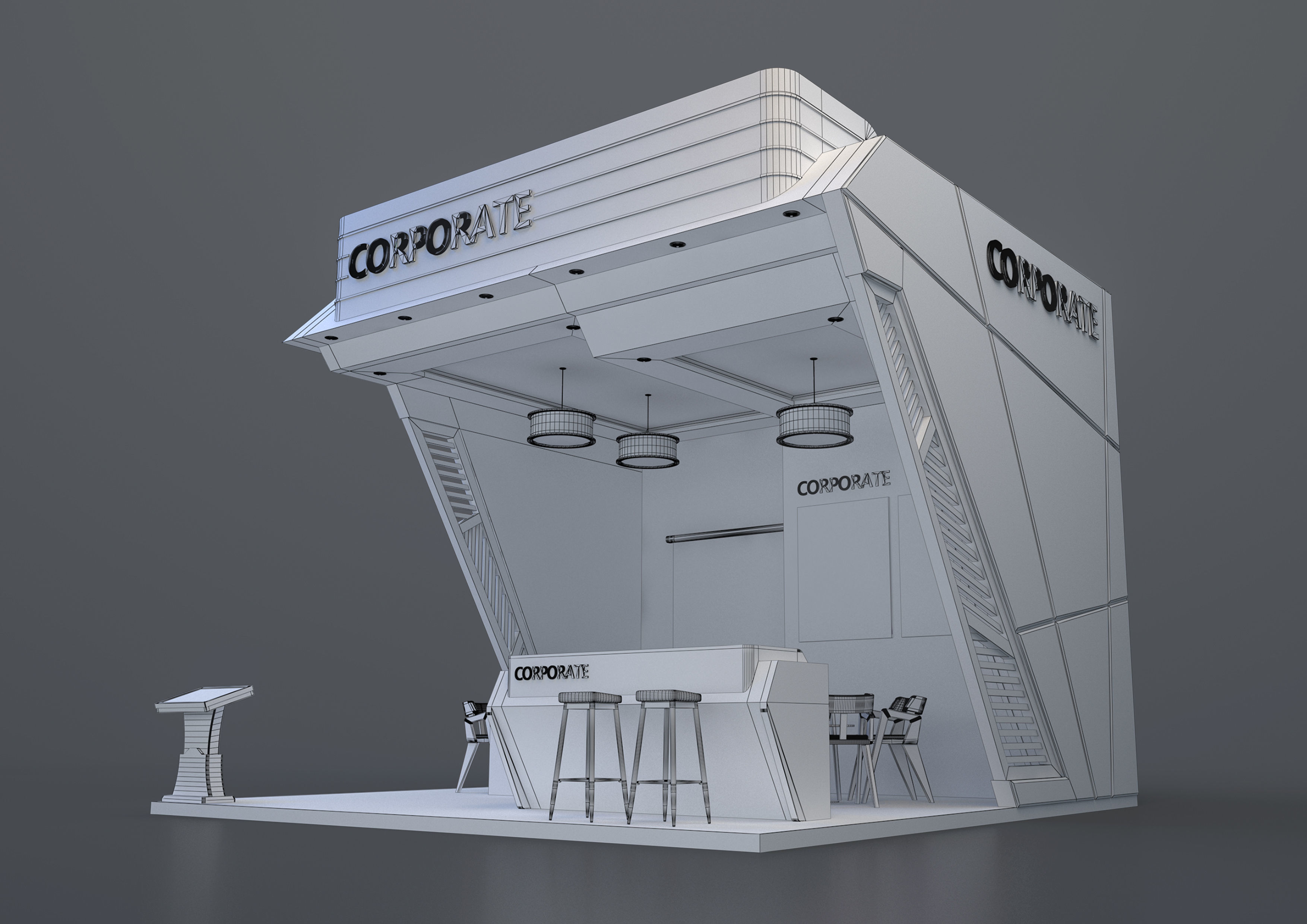 exhibition stand 36 sqm 3D model_4