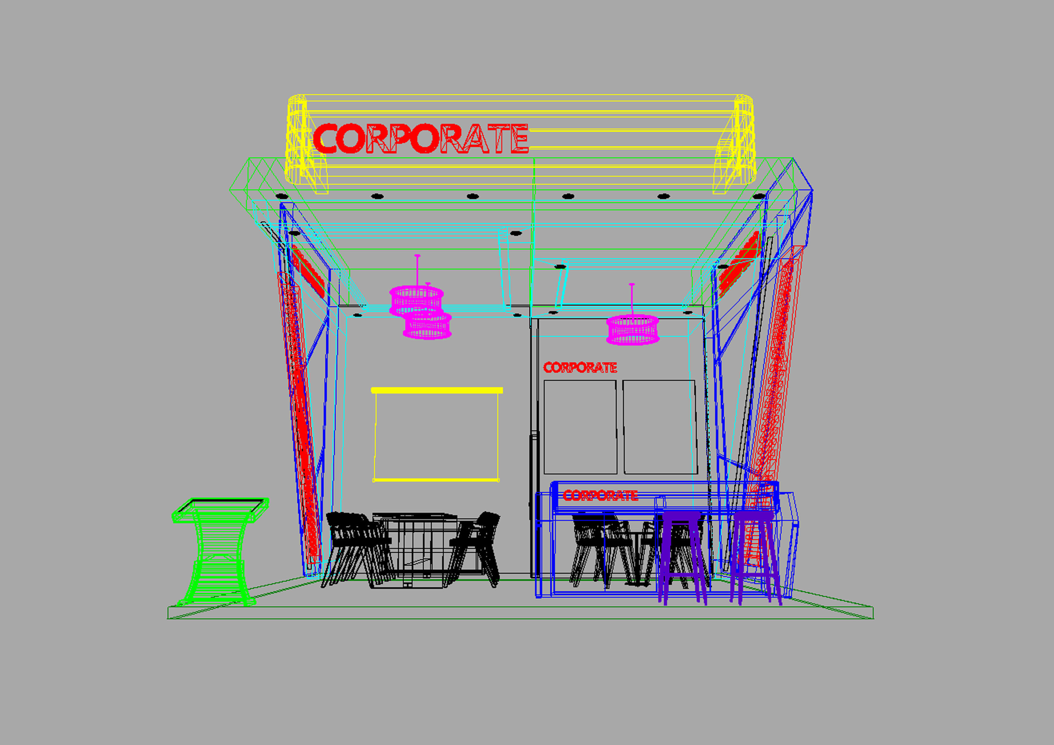 exhibition stand 36 sqm 3D model_8