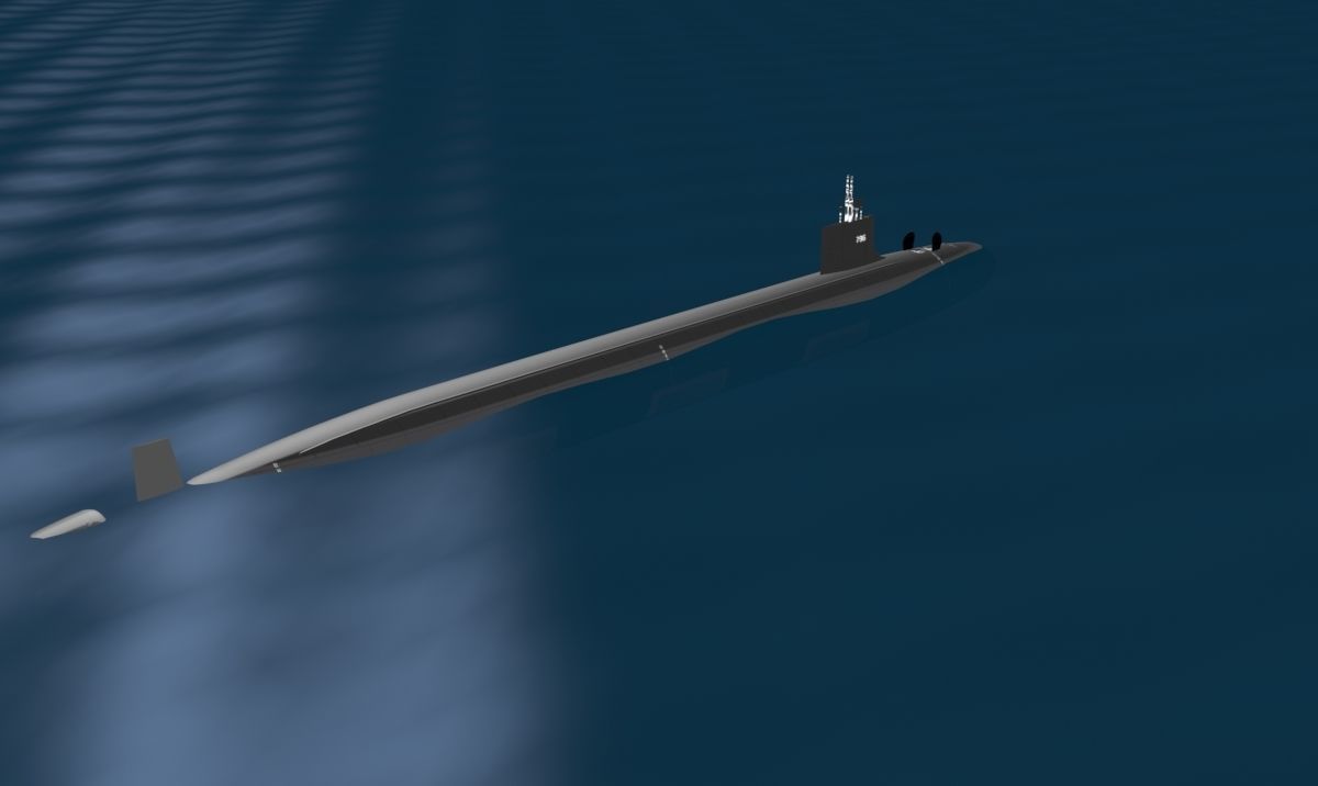 Virginia Class SSN 786 USS Illinois 3D model_8