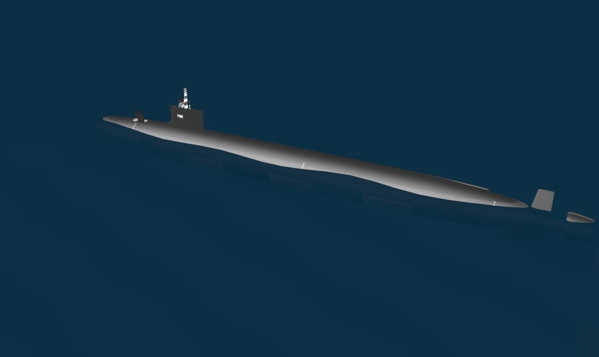 Virginia Class SSN 786 USS Illinois 3D model_11