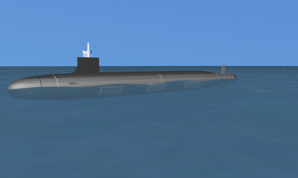 Virginia Class SSN 786 USS Illinois 3D model_1