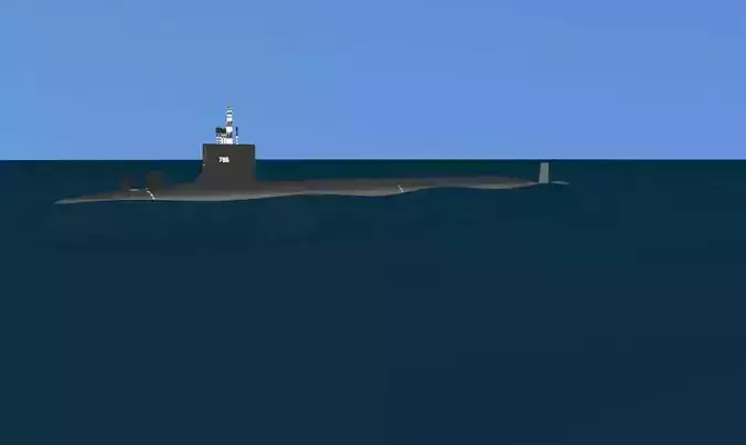 Virginia Class SSN 786 USS Illinois 3D model Virginia Class SSN 786 USS Illinois 3D model