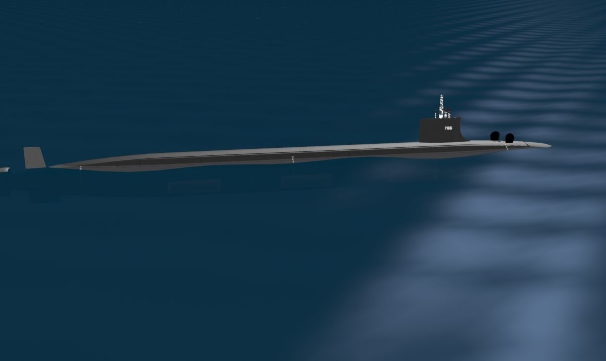 Virginia Class SSN 786 USS Illinois 3D model_7