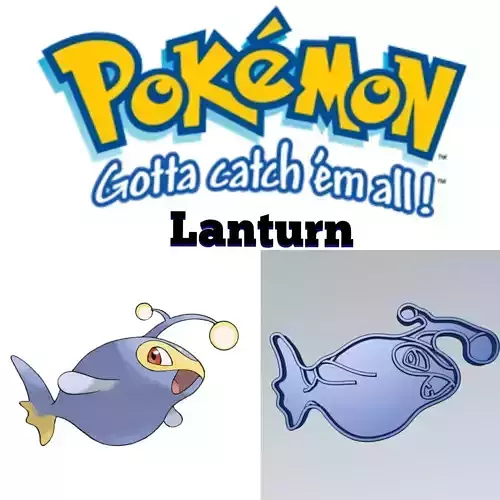 Amazing Pokemon Lanturn Cookie Cutter Stamp Cake Decorating 