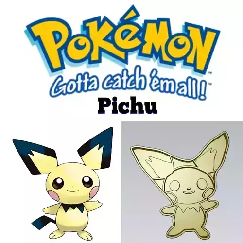 Amazing Pokemon Pichu Cookie Cutter Stamp Cake Decorating 