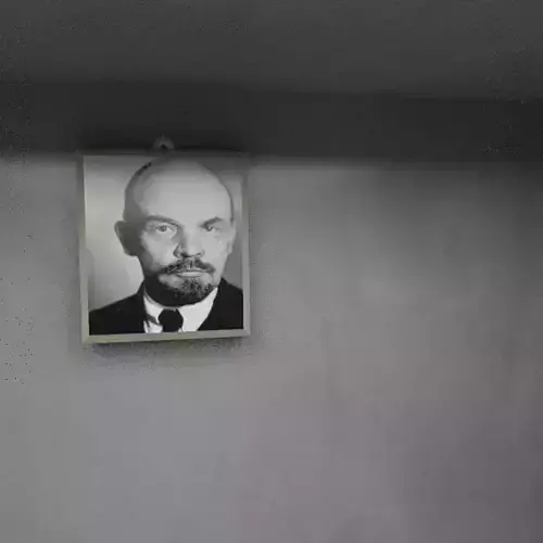 vladimir Lenin wall frame  Low-poly 3D model