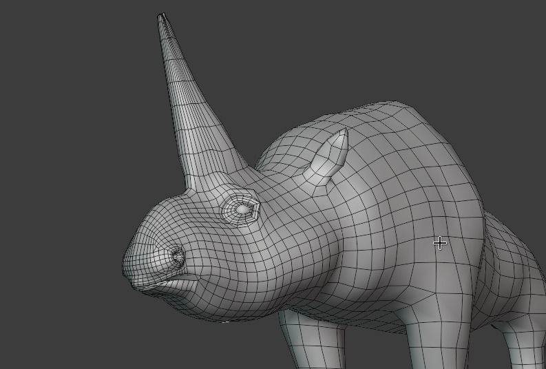 ELASMOTHERIUM rhinoceros Low-poly 3D model_4