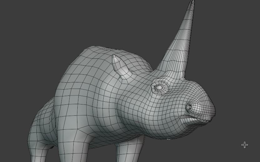 ELASMOTHERIUM rhinoceros Low-poly 3D model_6