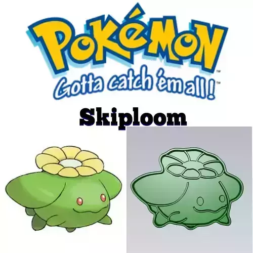 Amazing Pokemon Skiploom Cookie Cutter Stamp Cake Decorating 