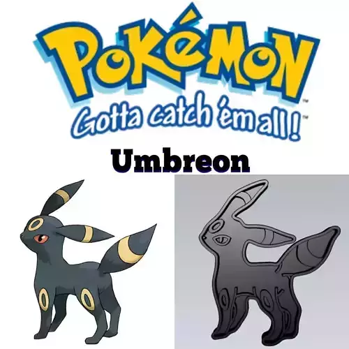 Amazing Pokemon Umbreon Cookie Cutter Stamp Cake Decorating 