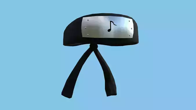 Naruto Bandana 05 - Sound Village - Character Design Fashion Low-poly 3D model