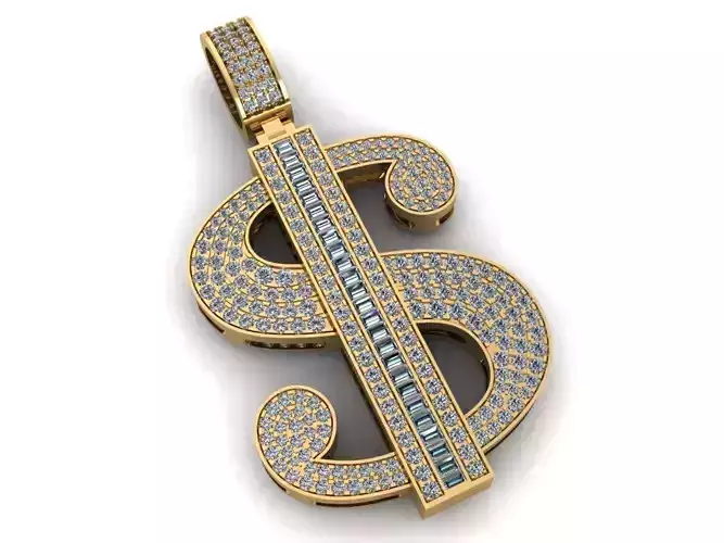 S-shaped Pendant Gold Dola