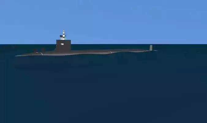 Virginia Class SSN 788 USS Colorado 3D model