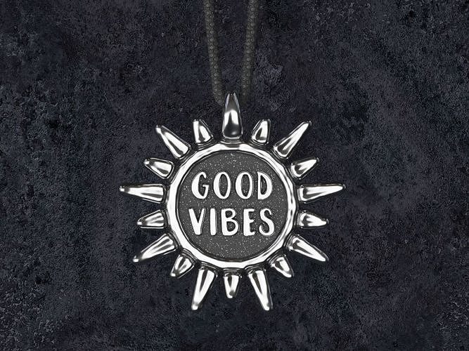 Good Vibes Pendant 3D print model