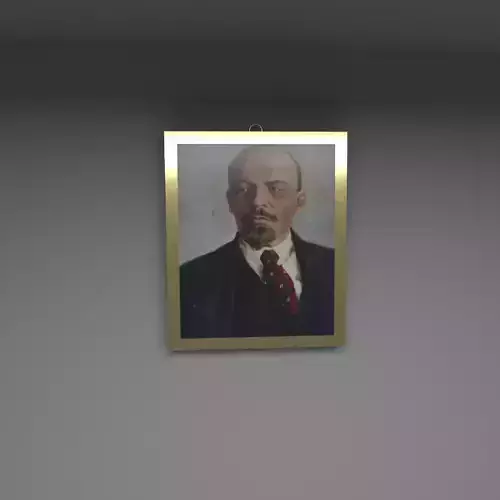 Vladimir lenin painting wall frame