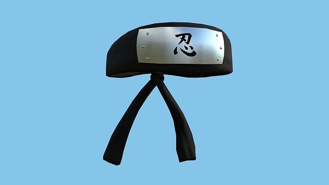 Naruto Bandana 21 - Shinobi - Character Design Fashion Low-poly 3D model