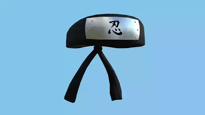 Naruto Bandana 21 - Shinobi - Character Design Fashion Low-poly 3D model