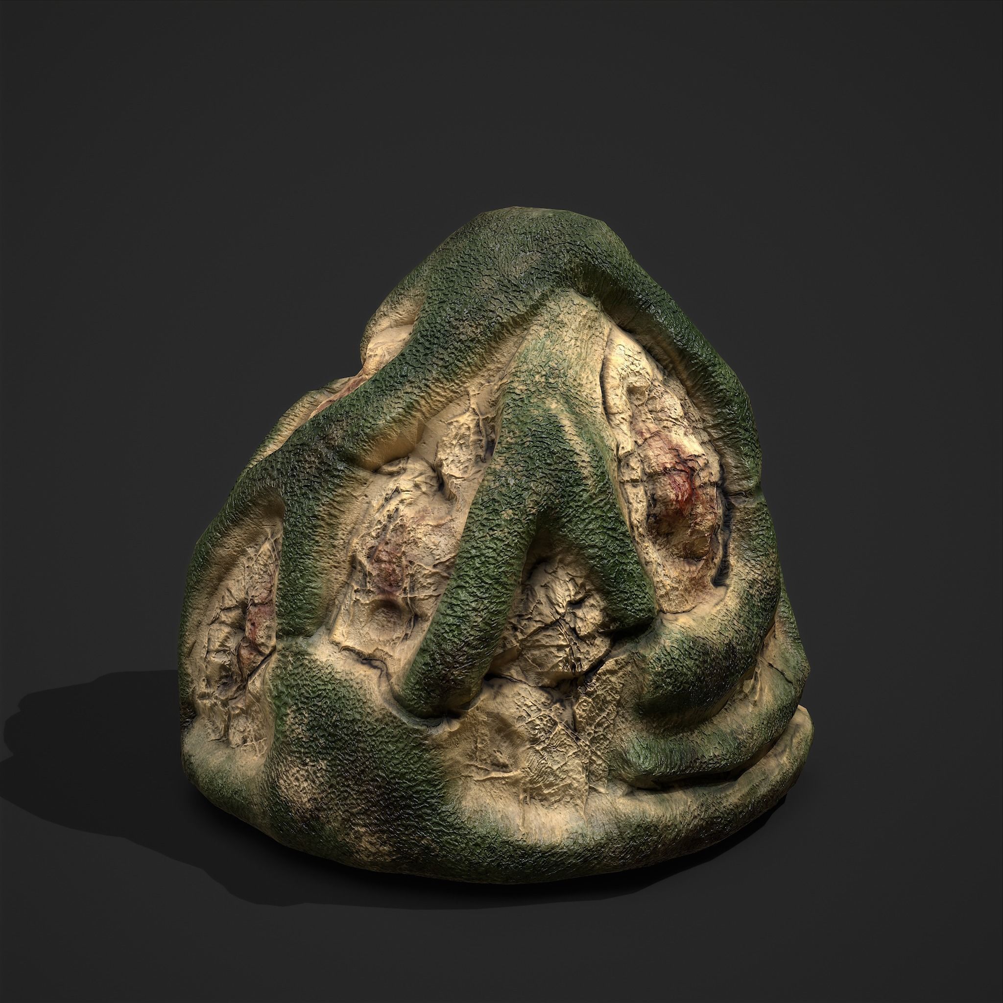 Viking Art Piece Low-poly 3D model_7