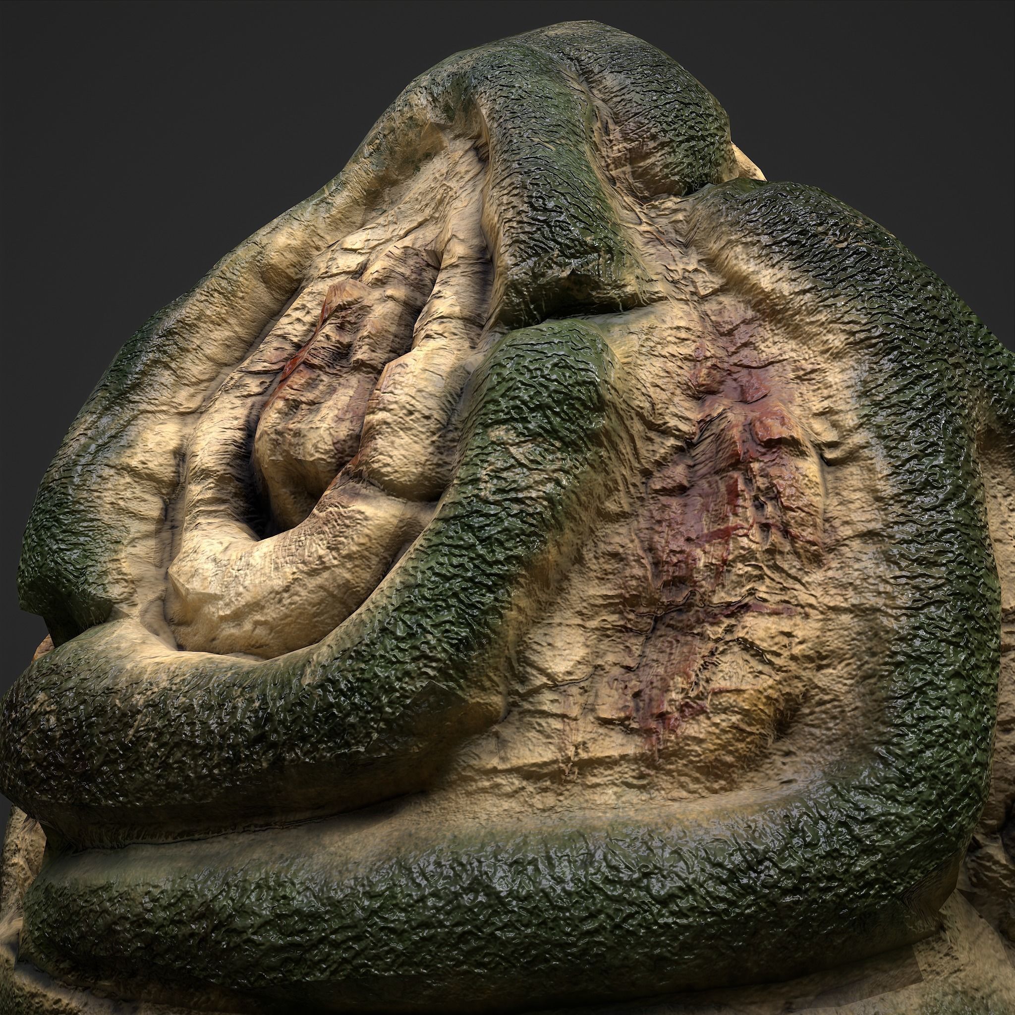 Viking Art Piece Low-poly 3D model_13