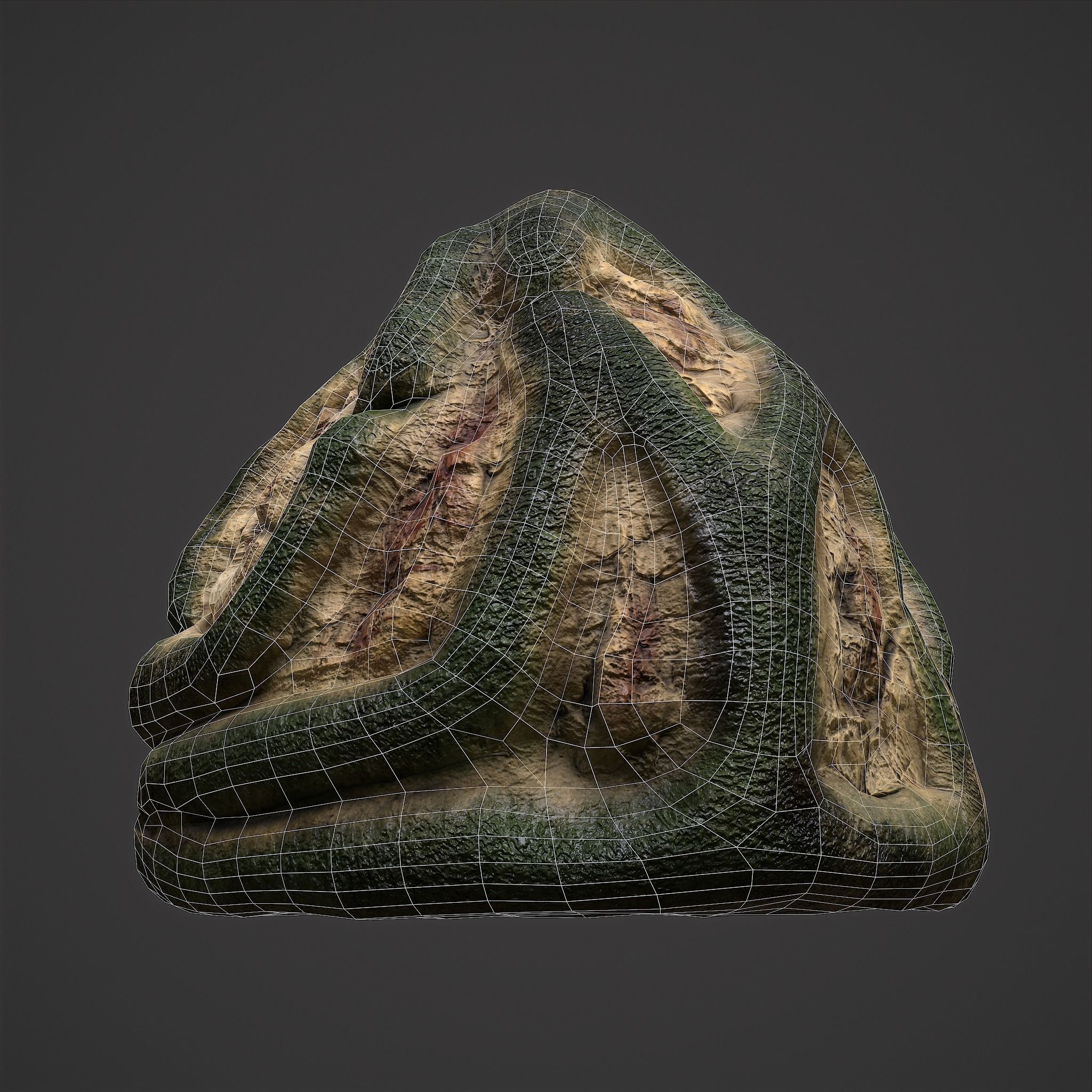 Viking Art Piece Low-poly 3D model_31