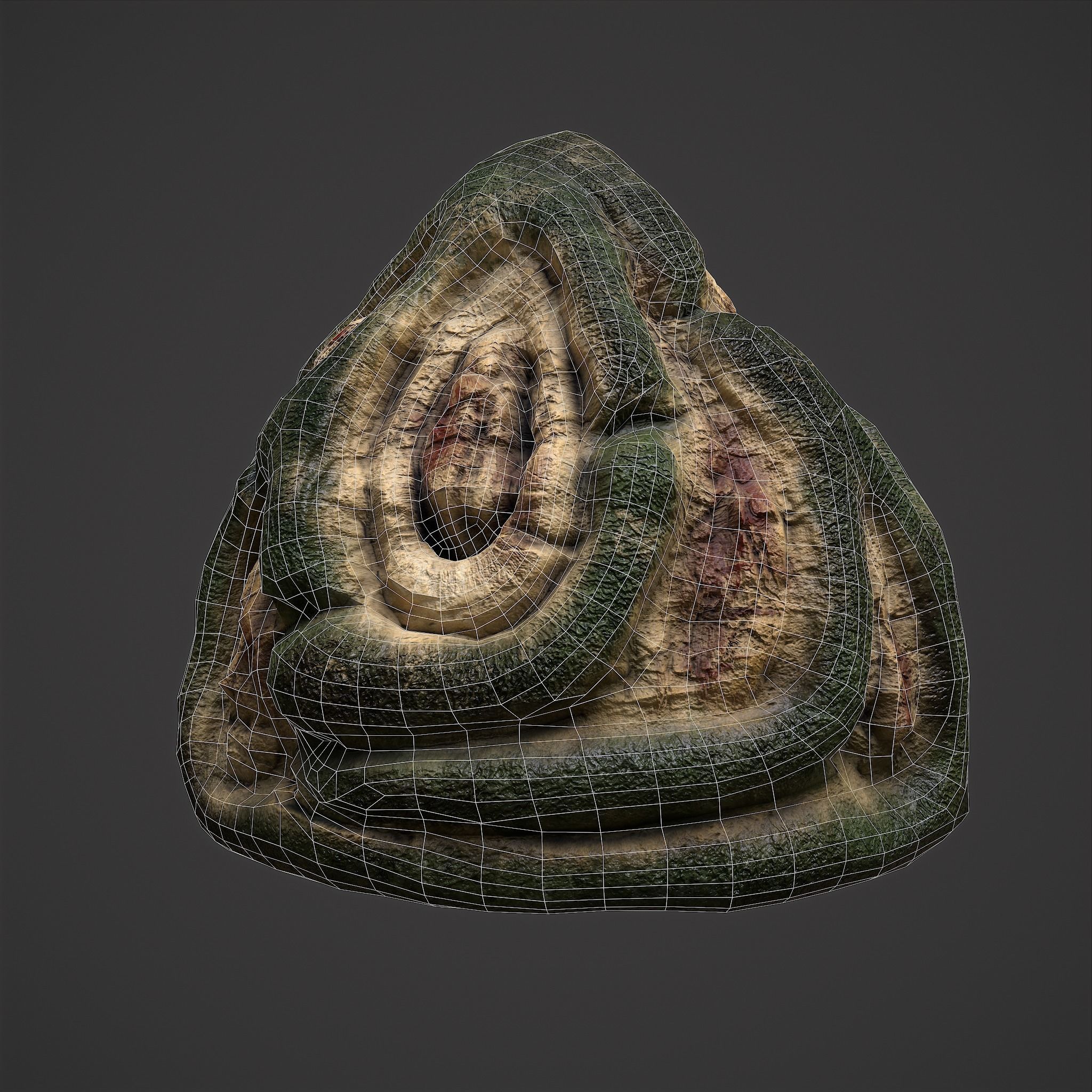 Viking Art Piece Low-poly 3D model_22