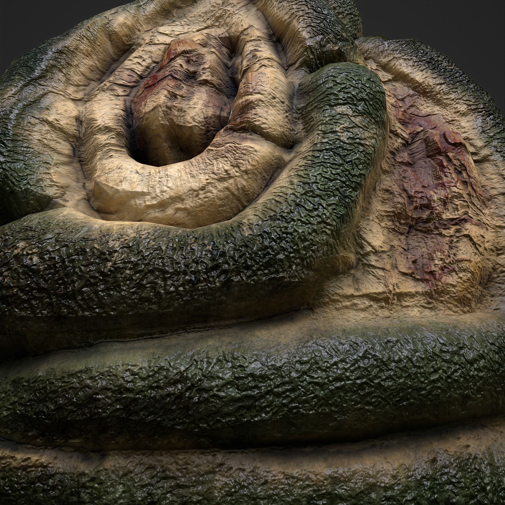 Viking Art Piece Low-poly 3D model_19