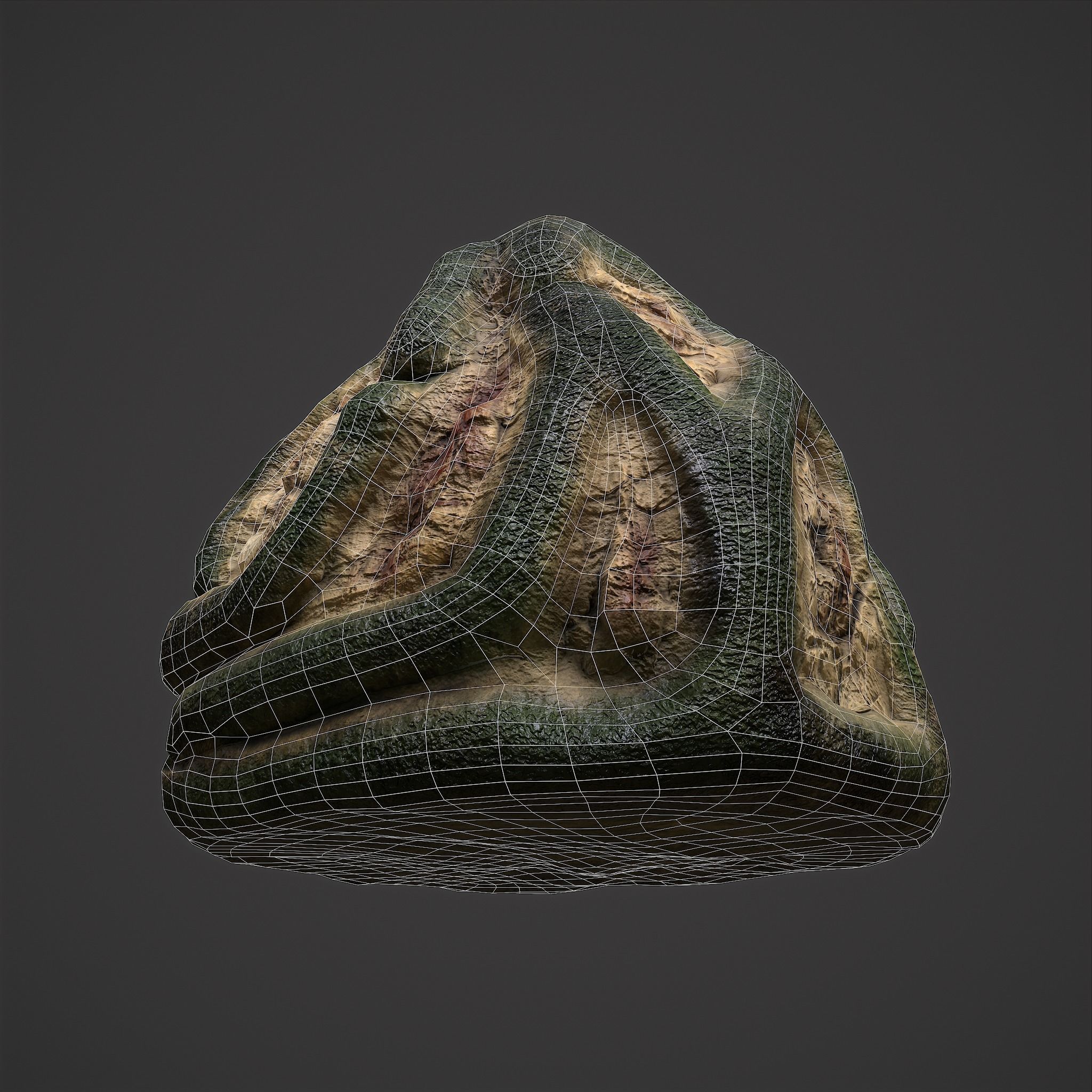 Viking Art Piece Low-poly 3D model_28