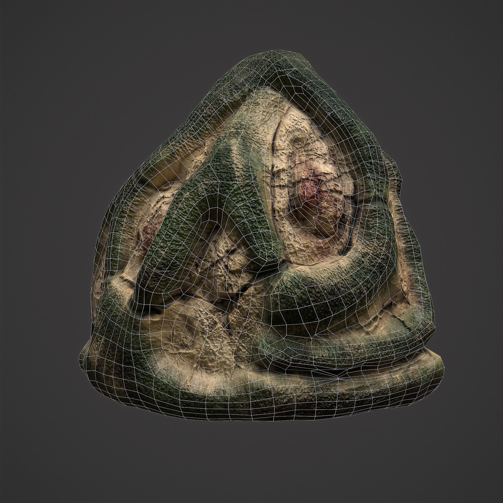 Viking Art Piece Low-poly 3D model_24