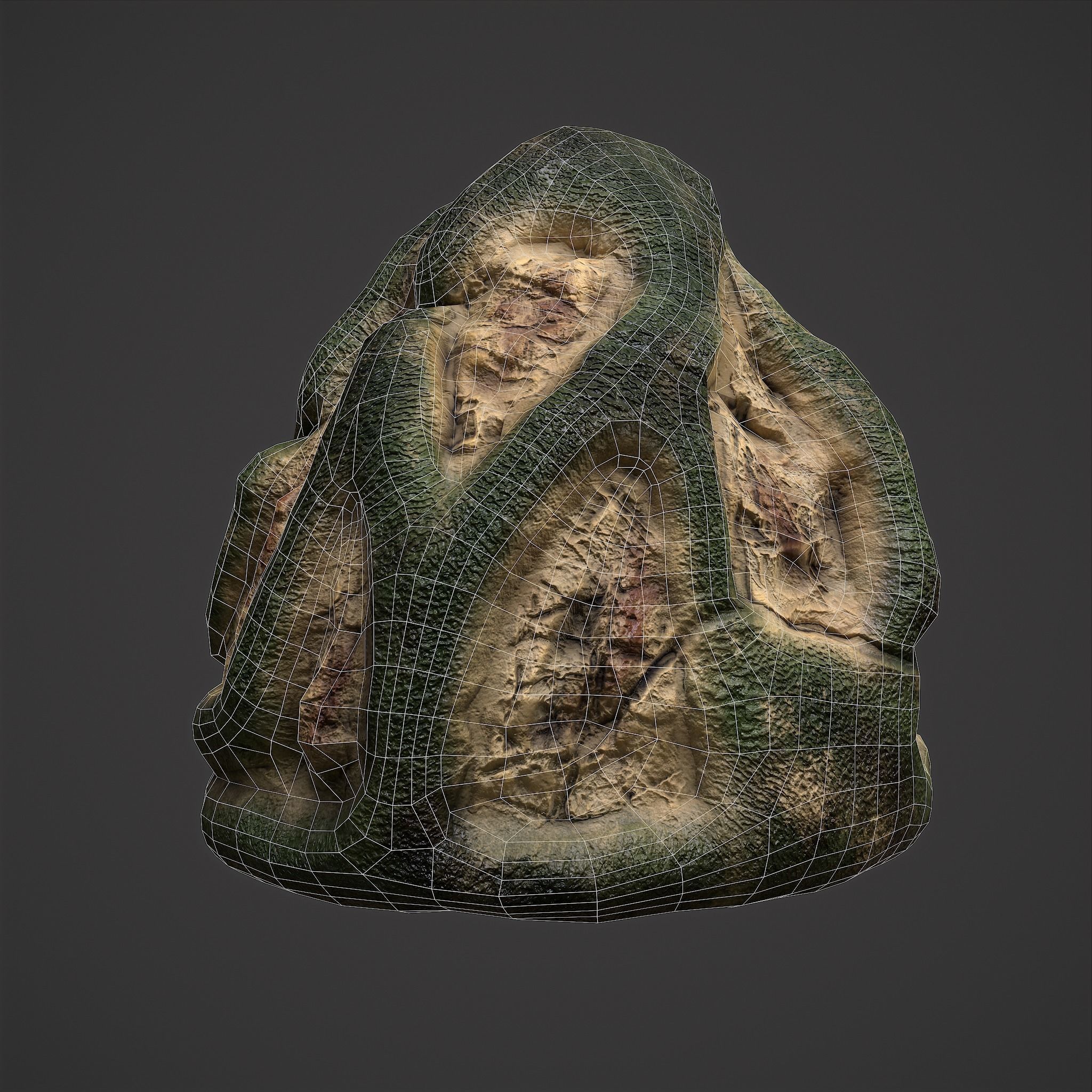 Viking Art Piece Low-poly 3D model_23