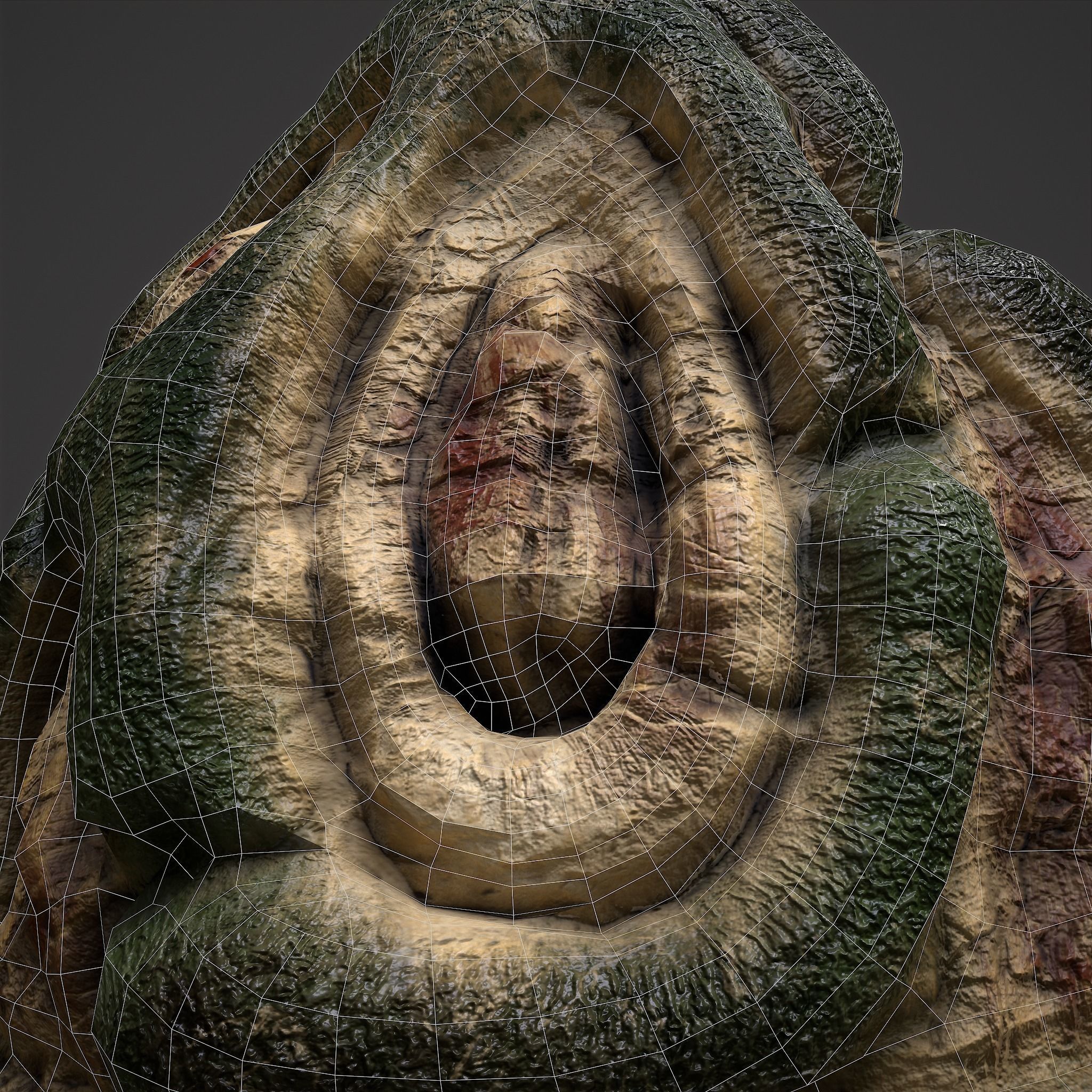 Viking Art Piece Low-poly 3D model_30