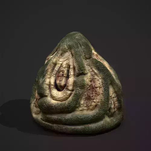 Viking Art Piece Low-poly 3D model