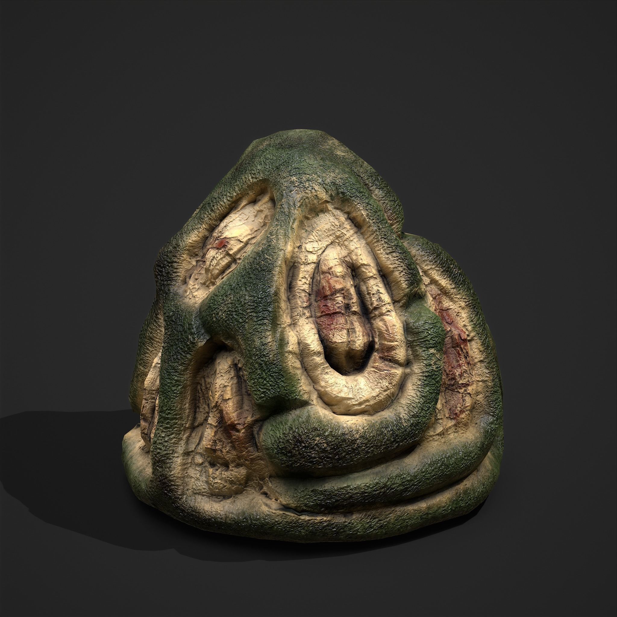 Viking Art Piece Low-poly 3D model_2