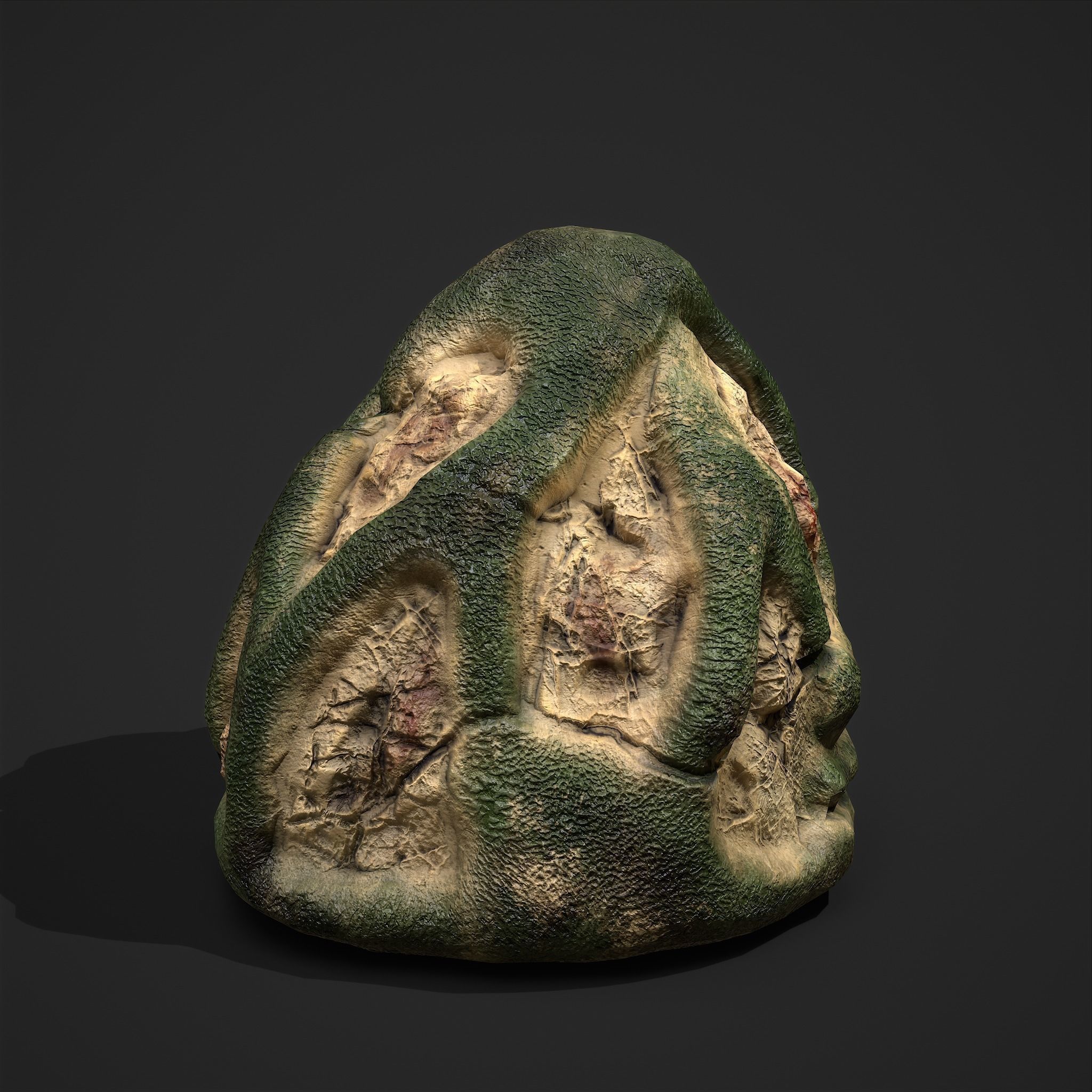 Viking Art Piece Low-poly 3D model_8