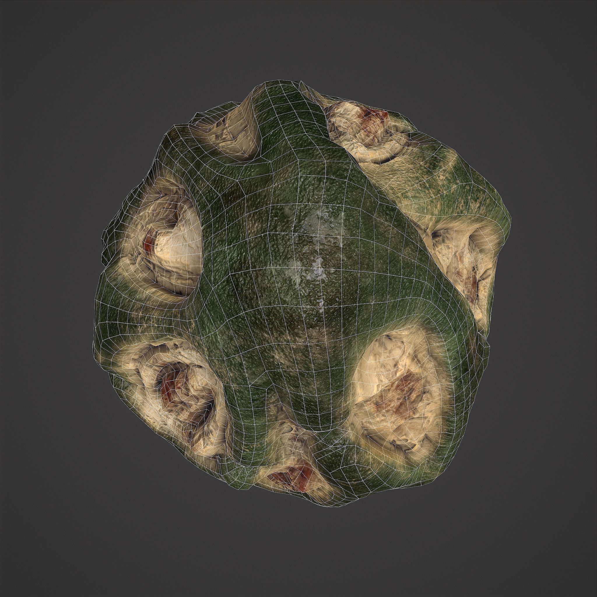 Viking Art Piece Low-poly 3D model_26