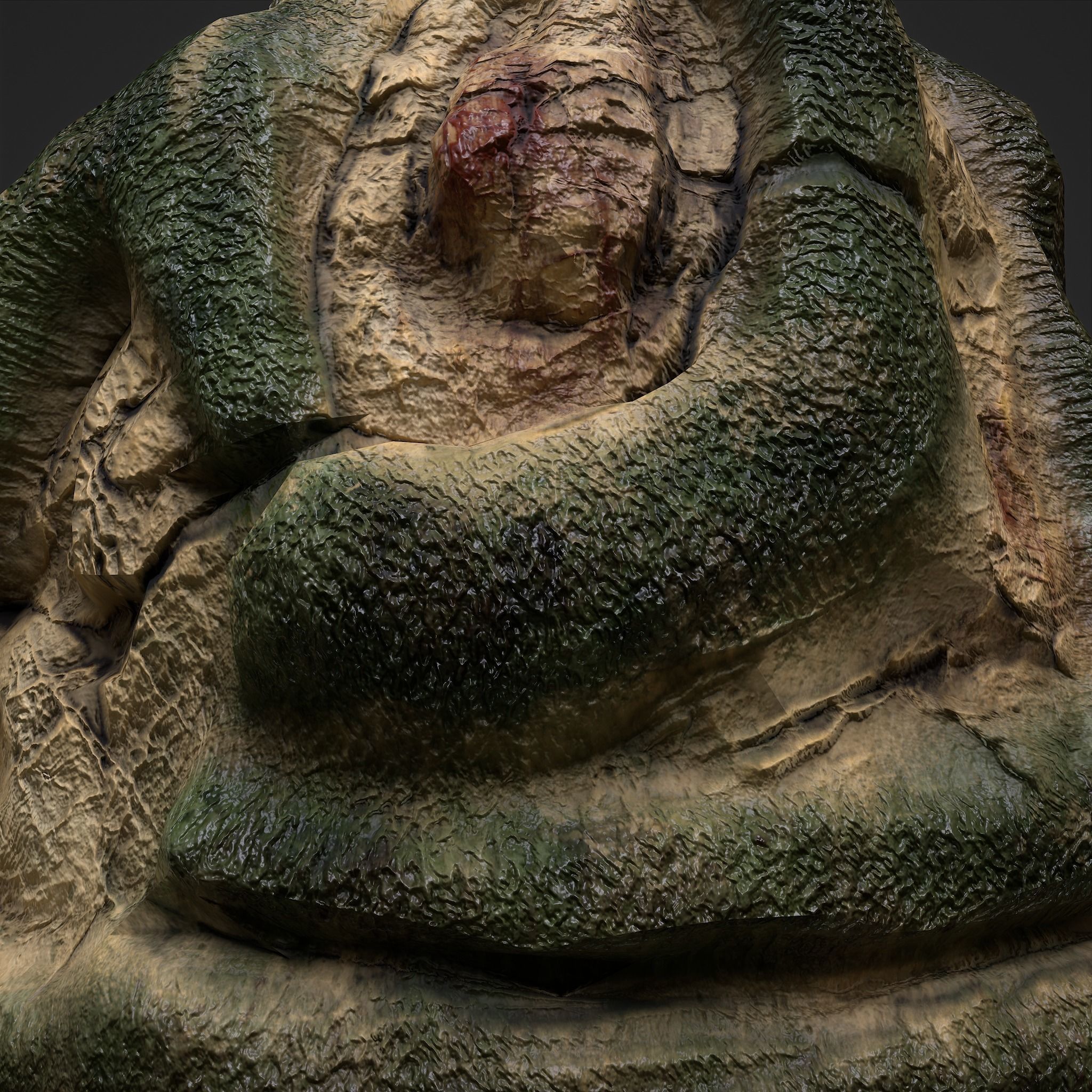 Viking Art Piece Low-poly 3D model_15