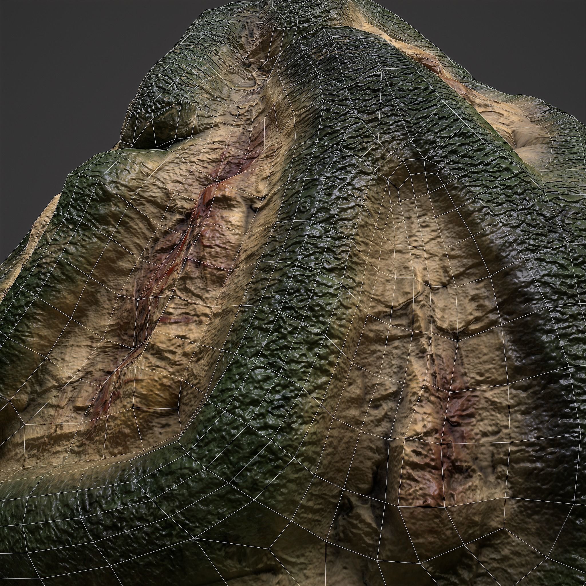 Viking Art Piece Low-poly 3D model_29