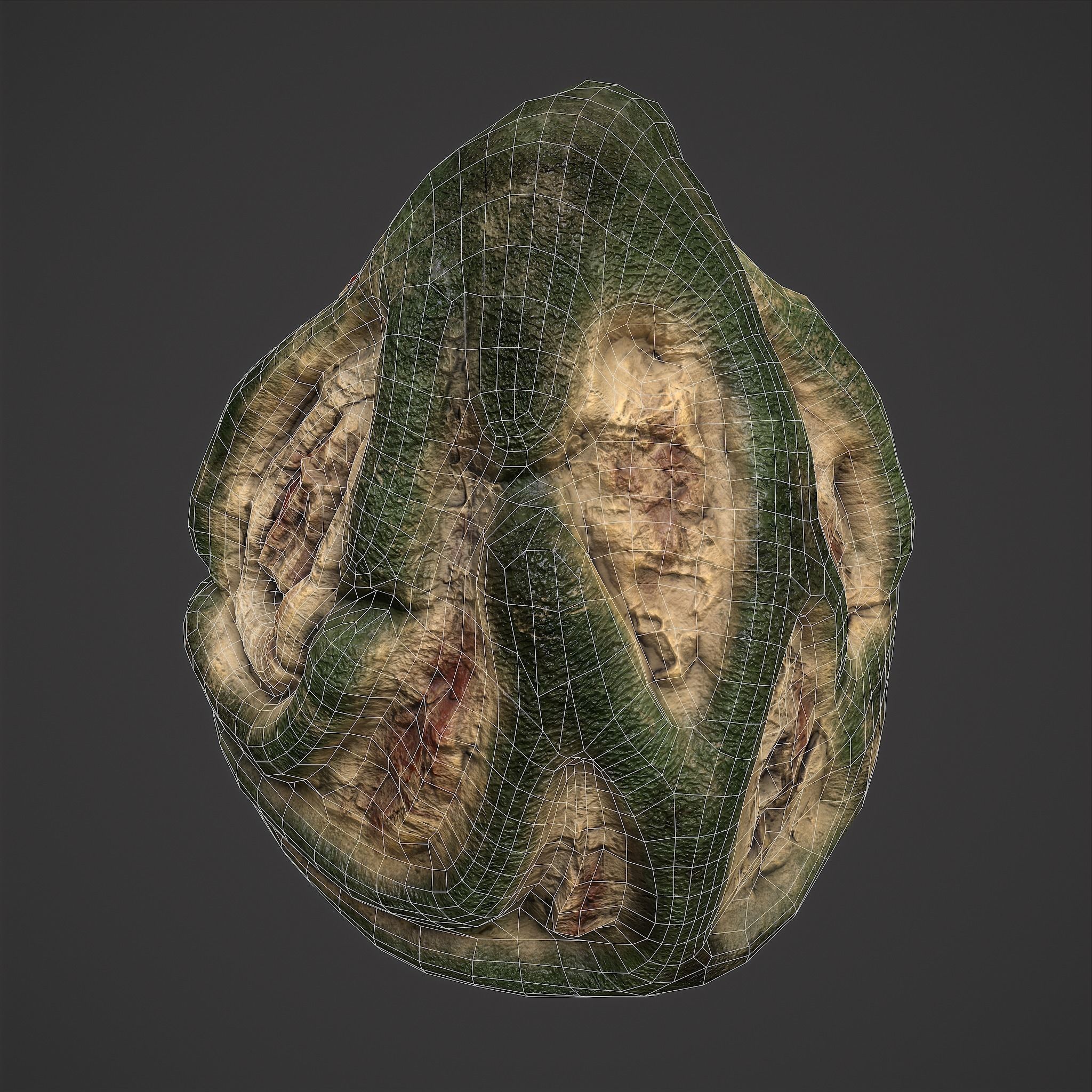 Viking Art Piece Low-poly 3D model_27