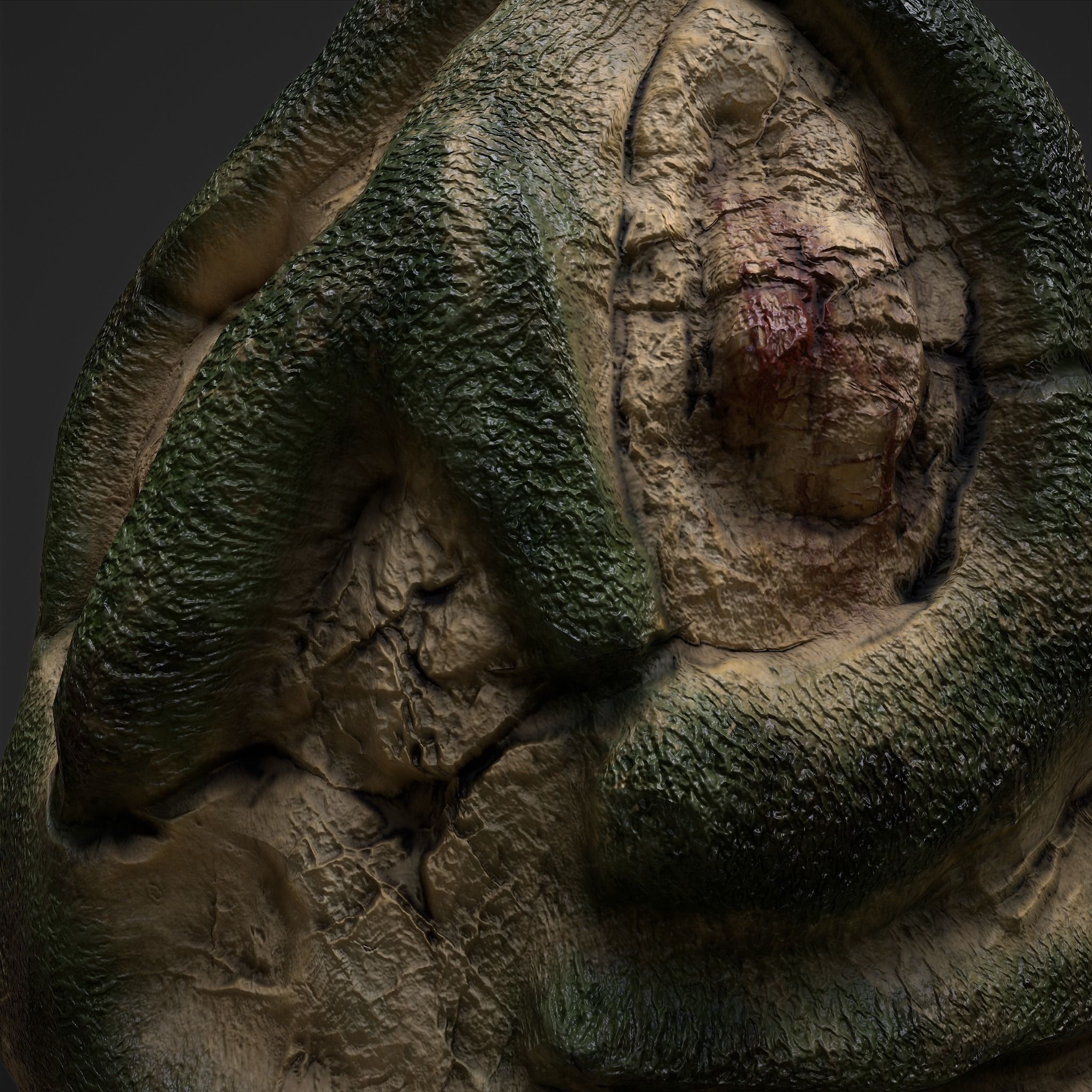 Viking Art Piece Low-poly 3D model_16