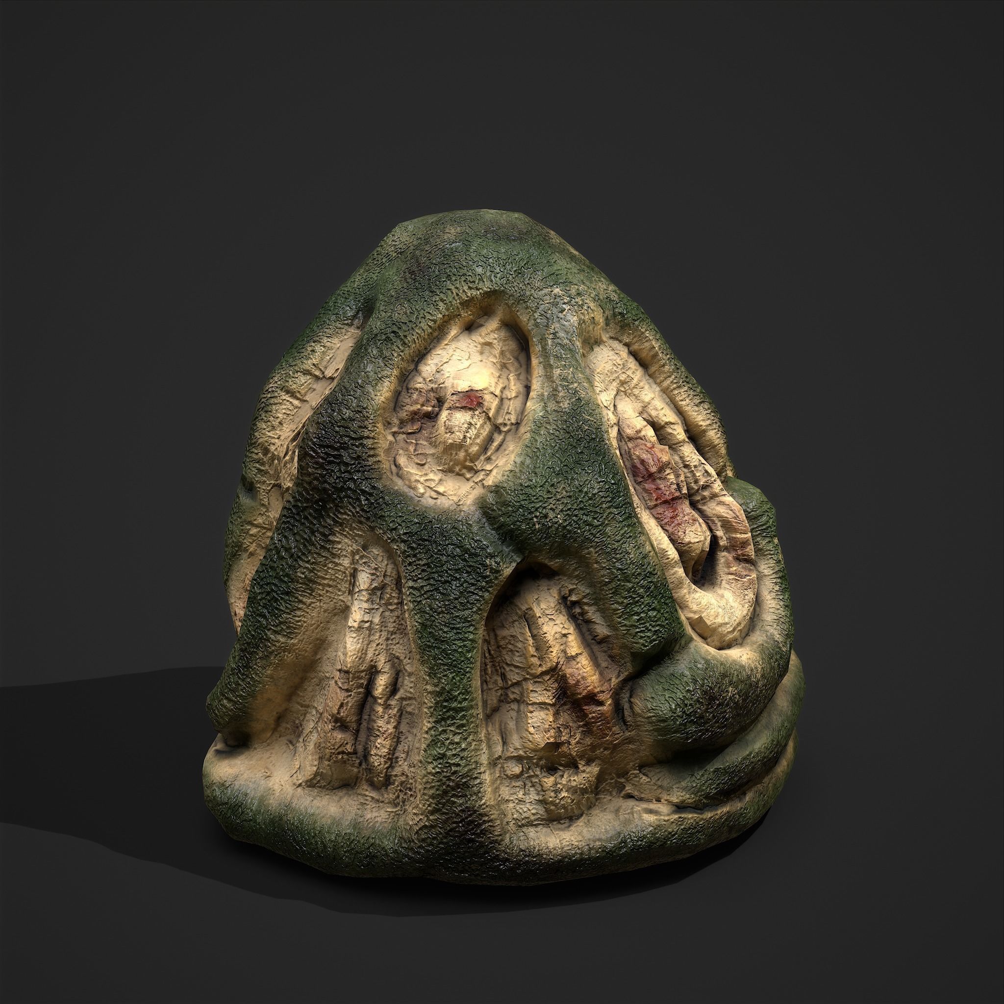 Viking Art Piece Low-poly 3D model_3