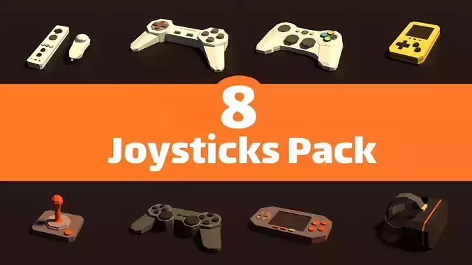 Joysticks Pack 3D model