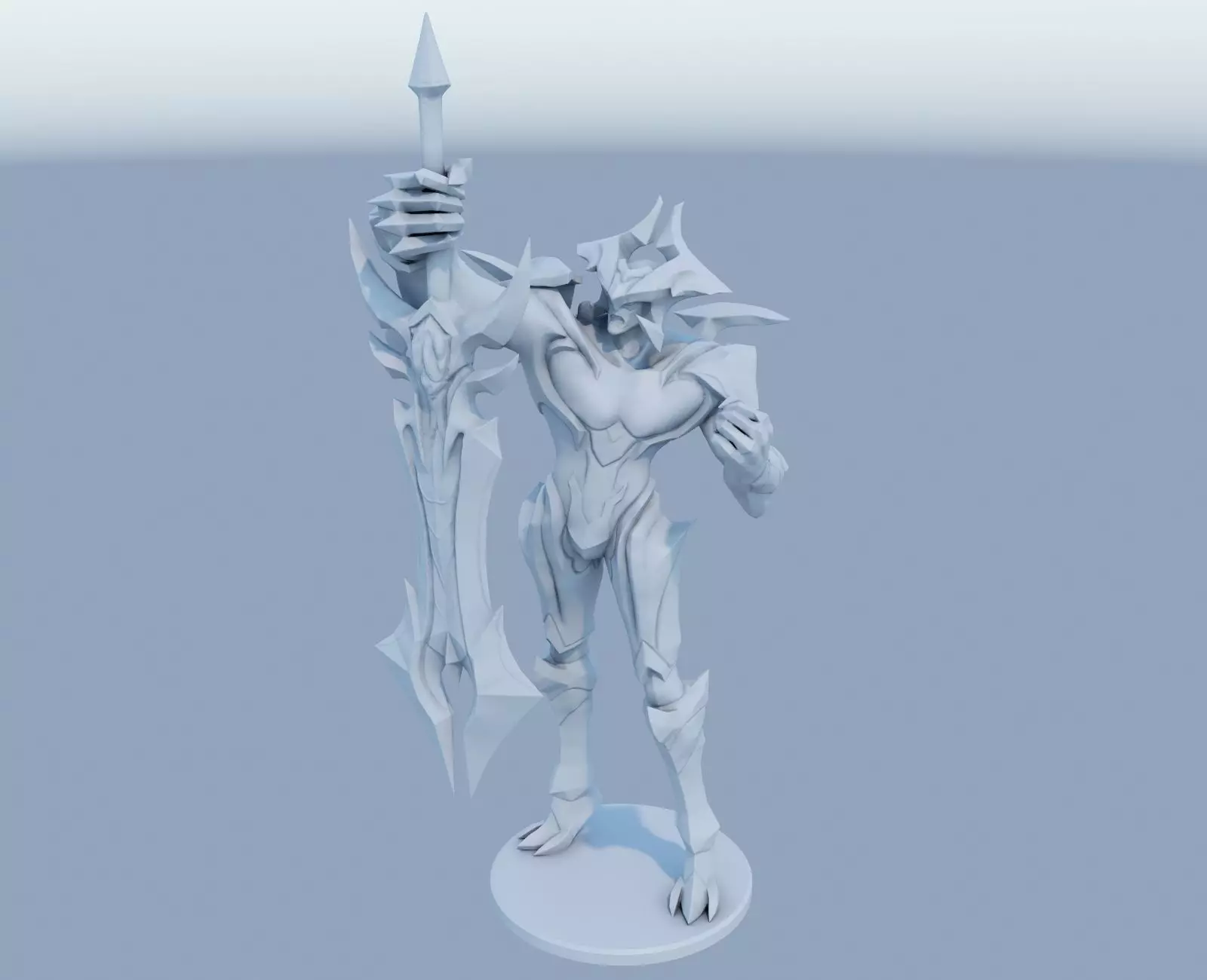 Aatrox League of Legends 3D print model 3D print model 3D print model_0