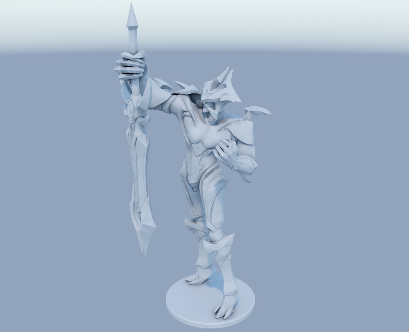 Aatrox League of Legends 3D print model 3D print model 3D print model_1