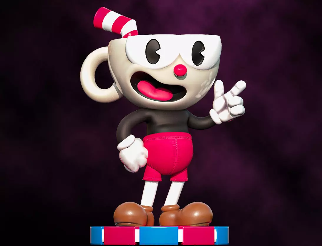 Fanart Cuphead - Statue 3D print model_0