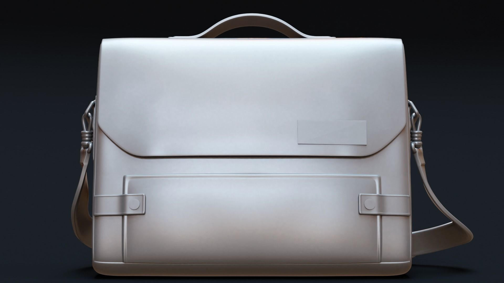 Leather Briefcase 3D model_10